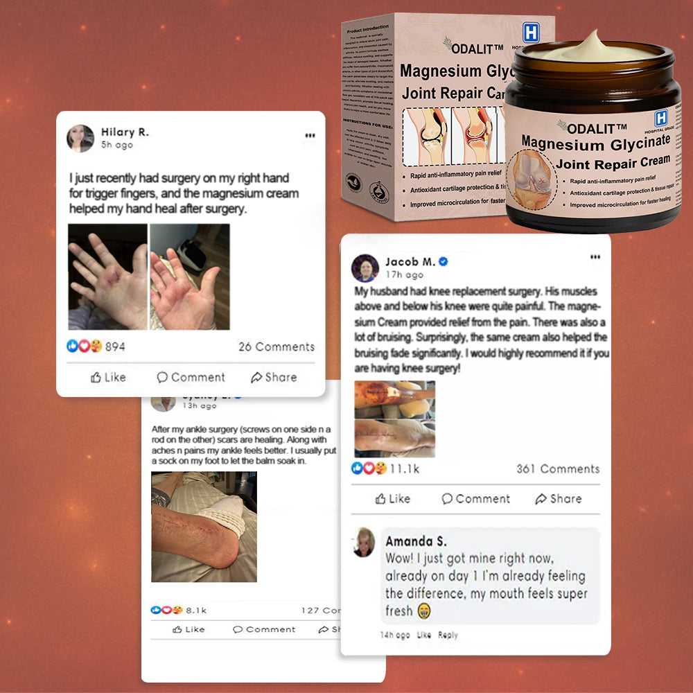 ✨ ODALIT™ Magnesium Glycinate Joint Repair Cream (Effective relief for arthritis, nerve pain, rheumatic conditions, sports injuries, and muscle spasms)✨