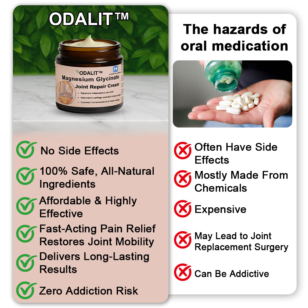 ✨ ODALIT™ Magnesium Glycinate Joint Repair Cream (Effective relief for arthritis, nerve pain, rheumatic conditions, sports injuries, and muscle spasms)✨