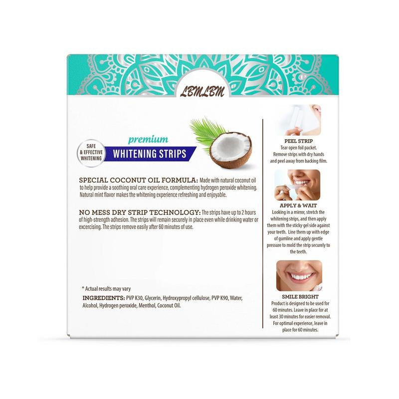 ✨ LBMLBM™ 7-Day Teeth Whitening Strips | Non-Slip Dry Strip Technology - Gentle, Fast Whitening for a Brighter, Confident Smile