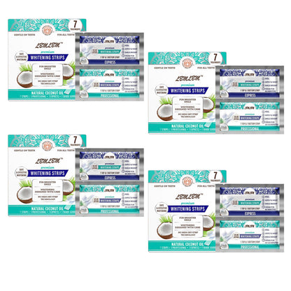 🥇 LBMLBM™ 7-Day Teeth Whitening Strips | Non-Slip Dry Strip Technology - Gentle, Fast Whitening for a Brighter, Confident Smile
