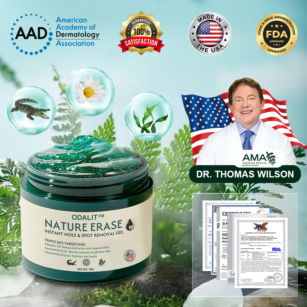 🥇Official Store: ODALIT™ Nature Erase Instant Mole & Spot Removal Gel | 🌿 Alligator Oil + Seaweed Extract🔥