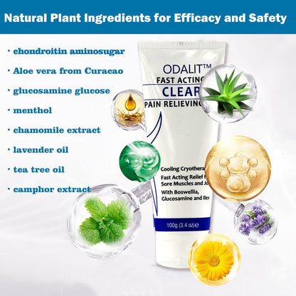ODALIT™ 💪Soothing Cooling Gel – Menthol & Frankincense Formula for Muscle Tension Relief, Relaxation for Waist, Legs, Knees, Shoulders & Neck – Ideal for Post-Sports Fatigue