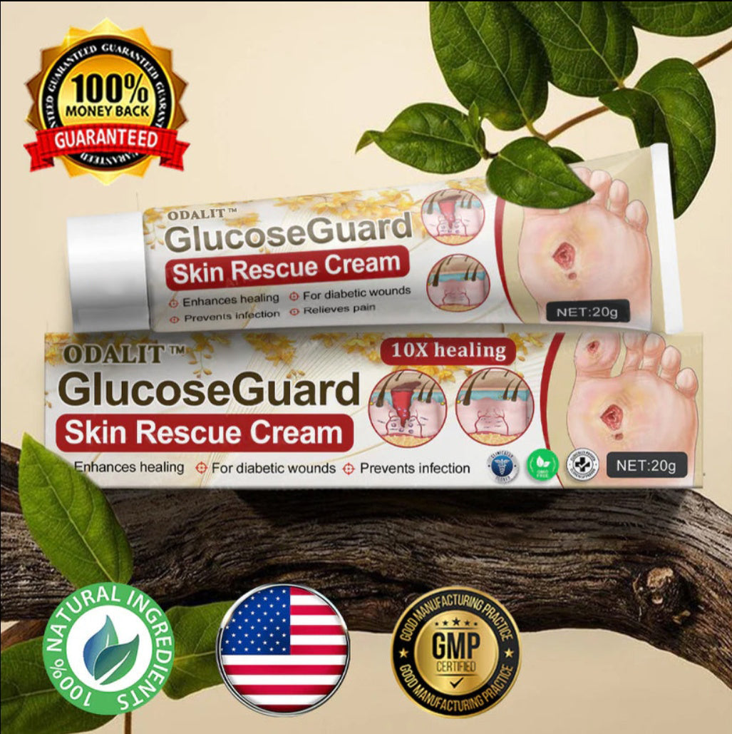 ODALIT™ GlucoseGuard Skin Rescue Cream – Hydrating & Healing Care for Diabetic Skin | 50% OFF Today