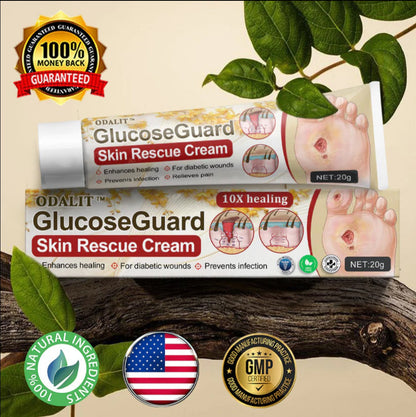 ODALIT™ GlucoseGuard Skin Rescue Cream – Hydrating & Healing Care for Diabetic Skin | 50% OFF Today