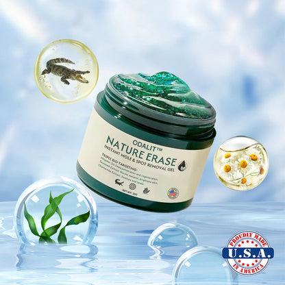 🥇Official Store: ODALIT™ Nature Erase Instant Mole & Spot Removal Gel | 🌿 Alligator Oil + Seaweed Extract🔥