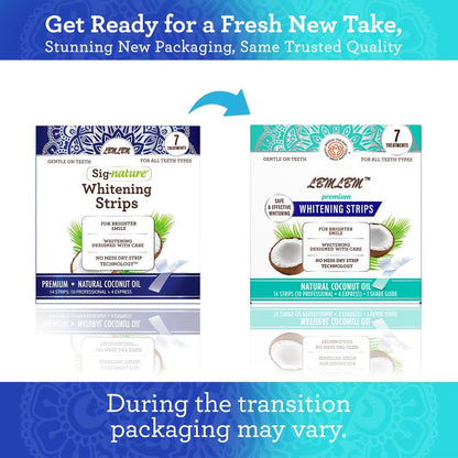 🥇 LBMLBM™ 7-Day Teeth Whitening Strips | Non-Slip Dry Strip Technology - Gentle, Fast Whitening for a Brighter, Confident Smile
