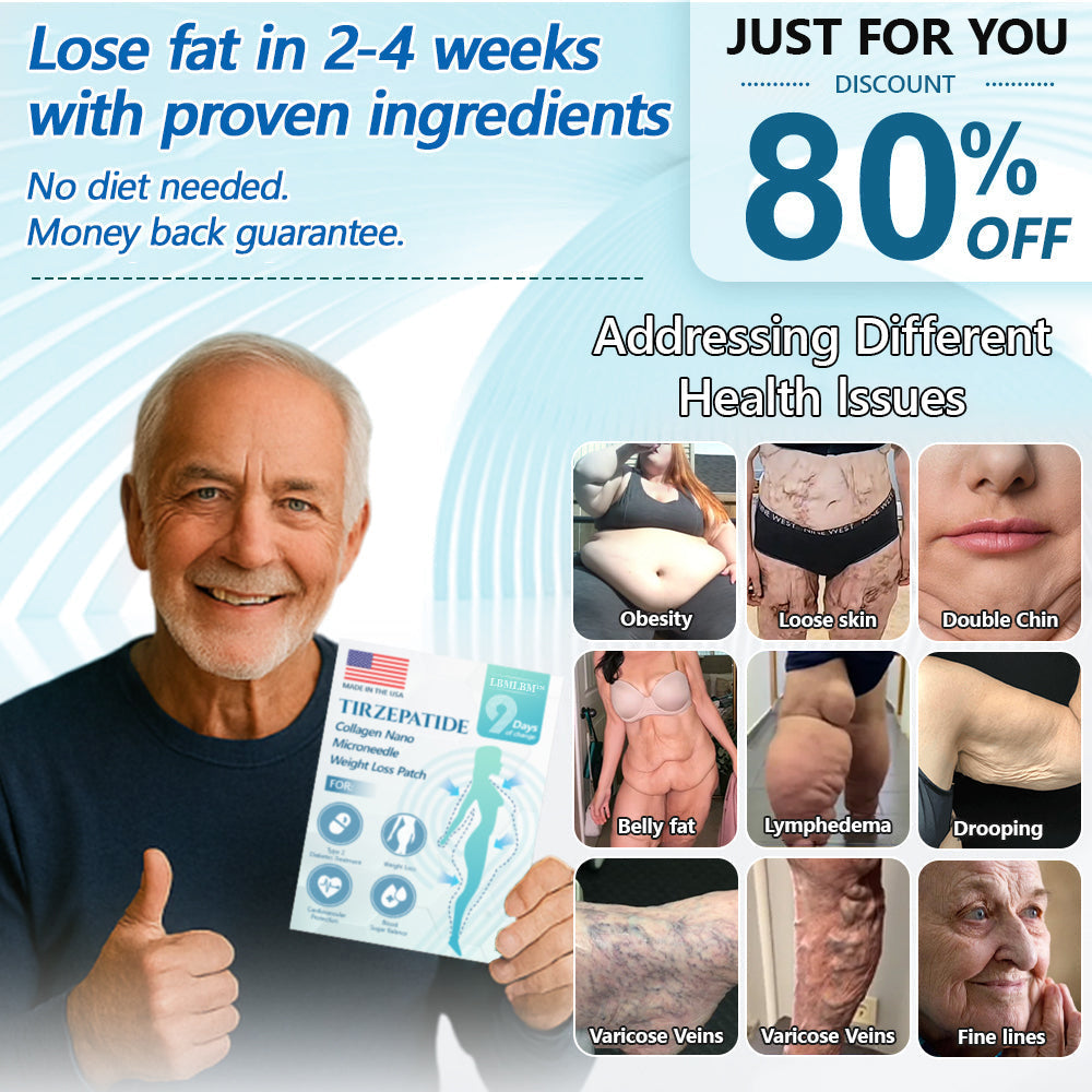 【Last Day Promotion 60% OFF】🌟LBMLBM™ 🌟SMGT-GLP-1  NIDDK-Tirzepatide NANO MICRONEEDLE PATCH🇺🇸👨‍⚕️Zero Pain, 24/7 Release | Lose 20lbs FAST | 90% Sugar Drop |