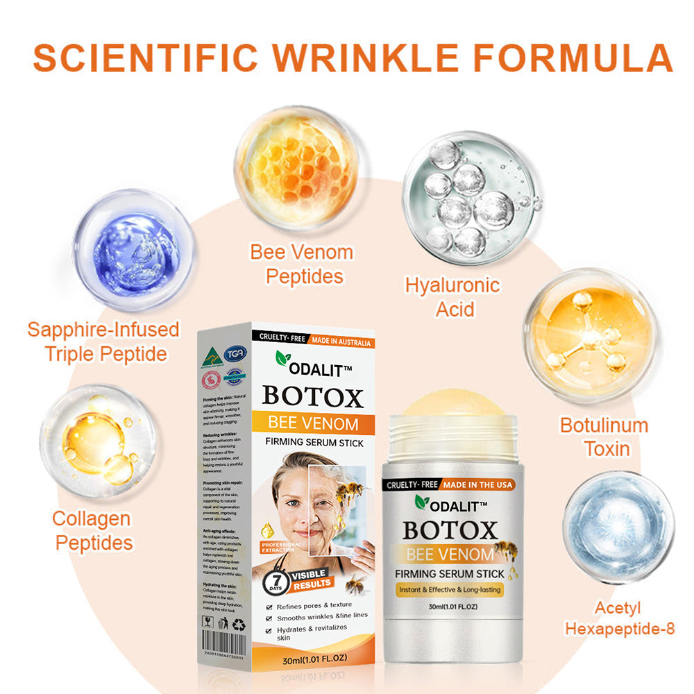 🥇ODALIT™🐝 Botox Bee Venom Firming Serum Stick | Reduces Wrinkles, Firms Skin, 30 Days Results, 50% OFF for Limited Time!💖