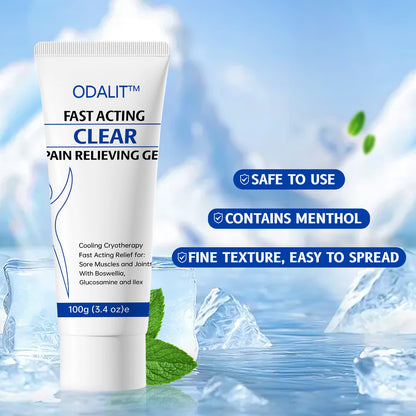 ODALIT™ 💪Soothing Cooling Gel – Menthol & Frankincense Formula for Muscle Tension Relief, Relaxation for Waist, Legs, Knees, Shoulders & Neck – Ideal for Post-Sports Fatigue