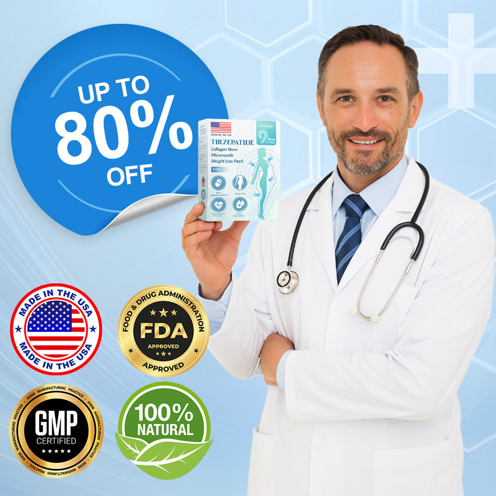 【Last Day Promotion 60% OFF】🌟LBMLBM™ 🌟SMGT-GLP-1  NIDDK-Tirzepatide NANO MICRONEEDLE PATCH🇺🇸👨‍⚕️Zero Pain, 24/7 Release | Lose 20lbs FAST | 90% Sugar Drop |