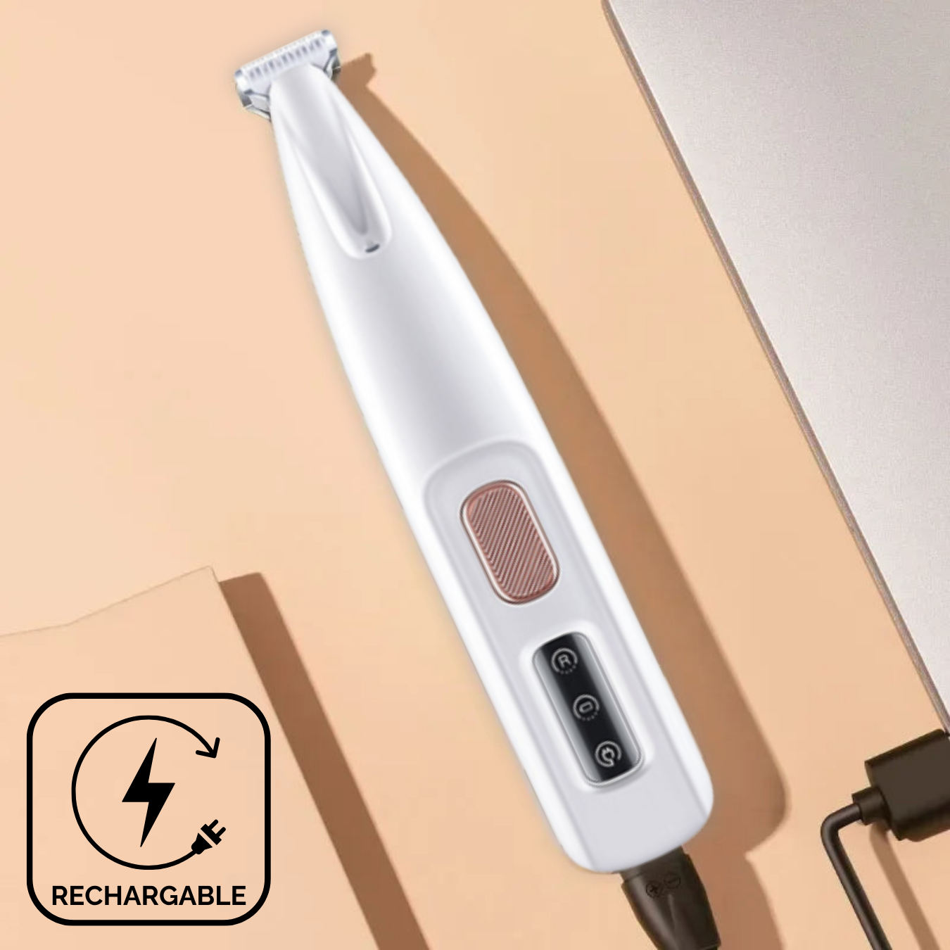 🥇Pet Precision Trimmer – Waterproof, Rechargeable Grooming Shaver with LED for Paws, Eyes, Ears, Face & More | For Small & Large Dogs & Cats✨