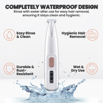 🥇Pet Precision Trimmer – Waterproof, Rechargeable Grooming Shaver with LED for Paws, Eyes, Ears, Face & More | For Small & Large Dogs & Cats✨